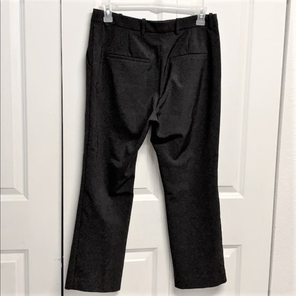 H&M Conscious Dark Brown Stretch High Rise Pocket Dress Pants Size 12 Short - Picture 4 of 6